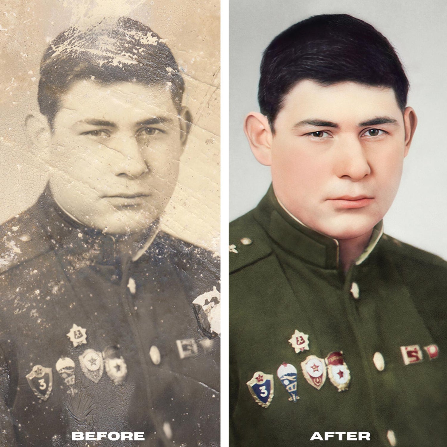 sun faded image restoration