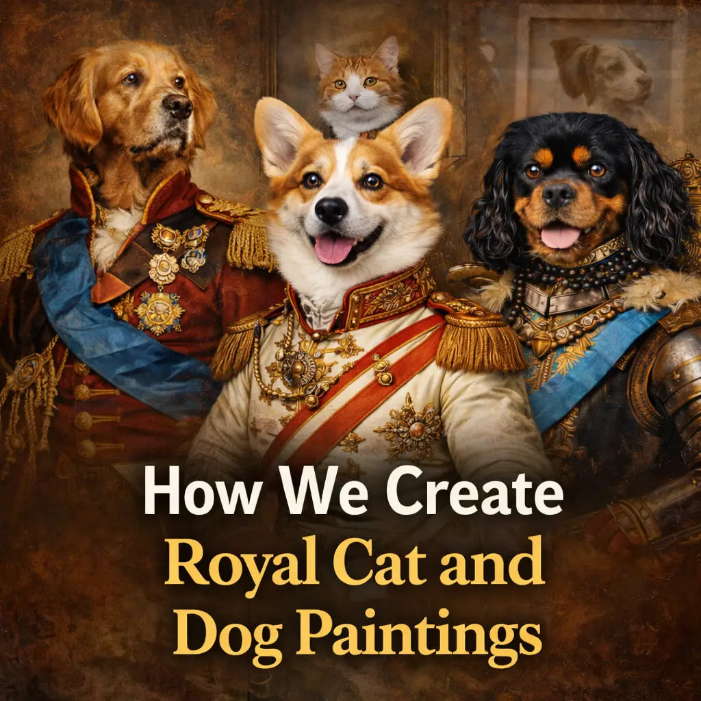How We Create Royal Cat and Dog Paintings