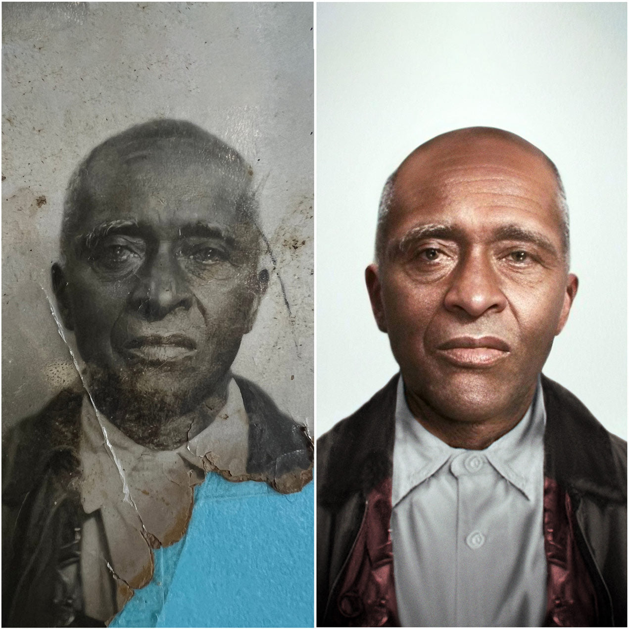 photo restoration example of what to do with old photos