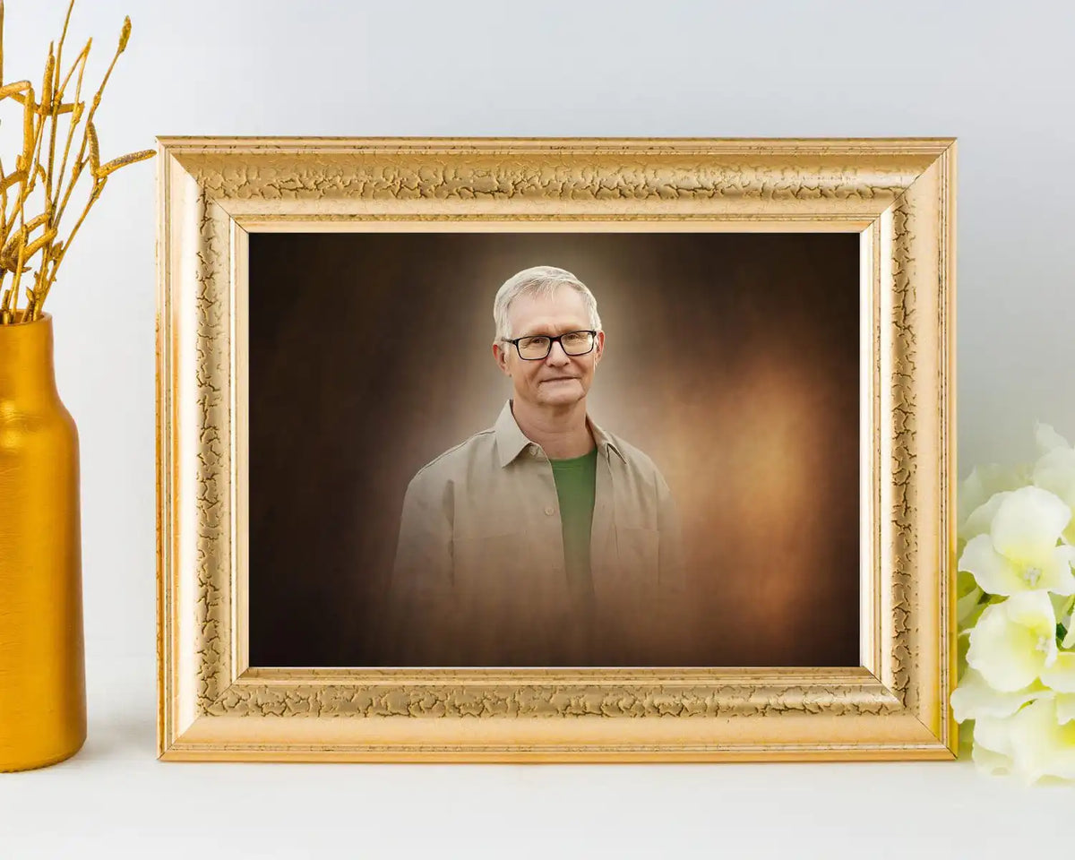 Funeral picture portrait