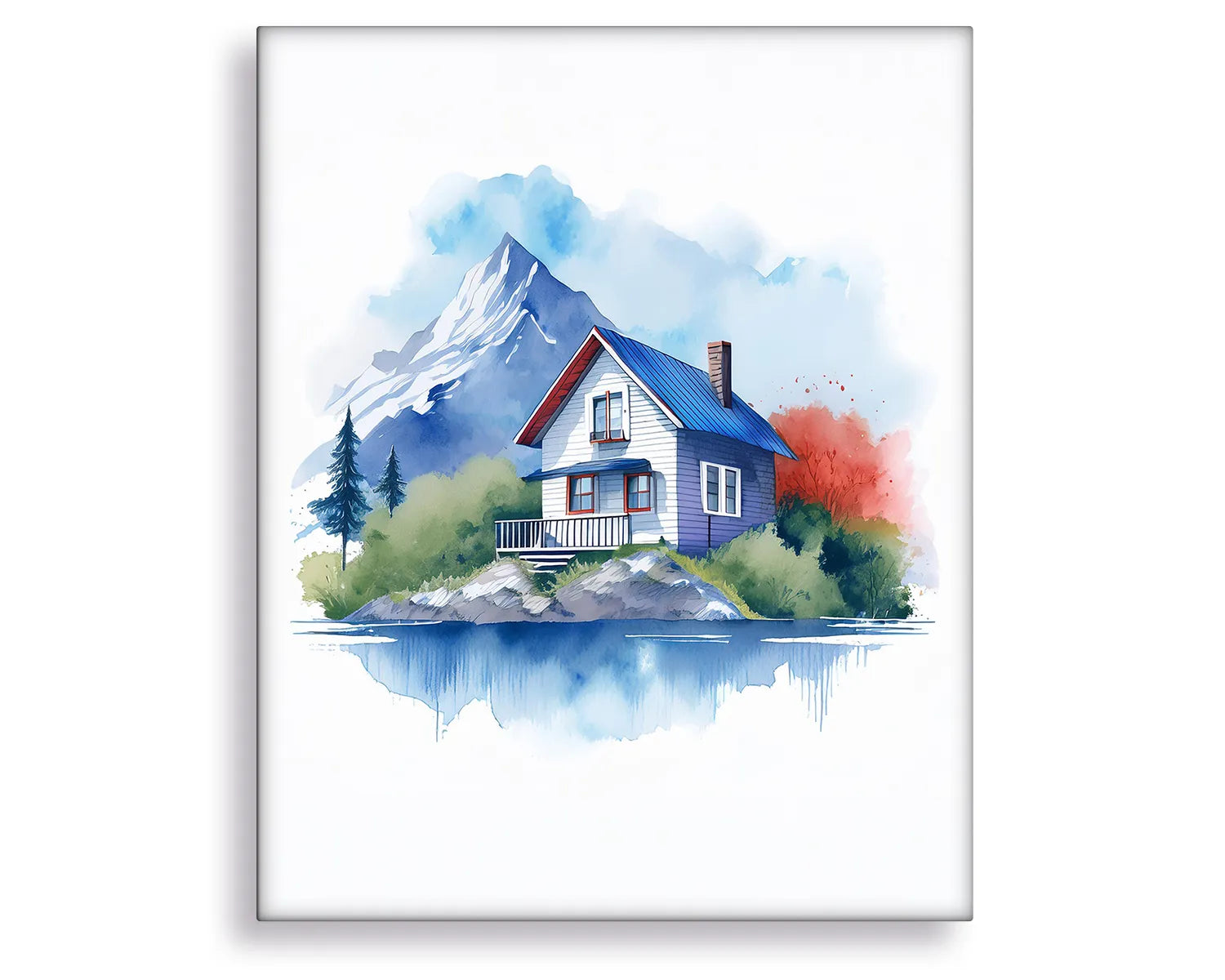 House Watercolor Splash