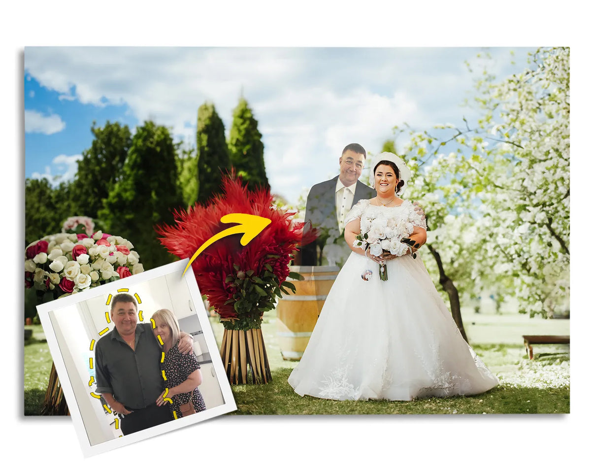 adding deceased loved one to photo