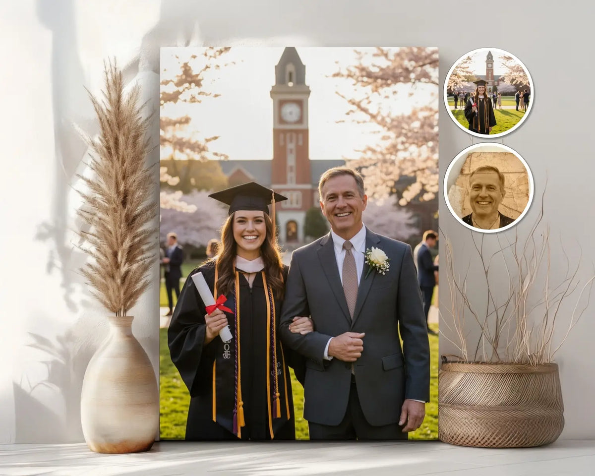 canvas pictures with deceased loved ones