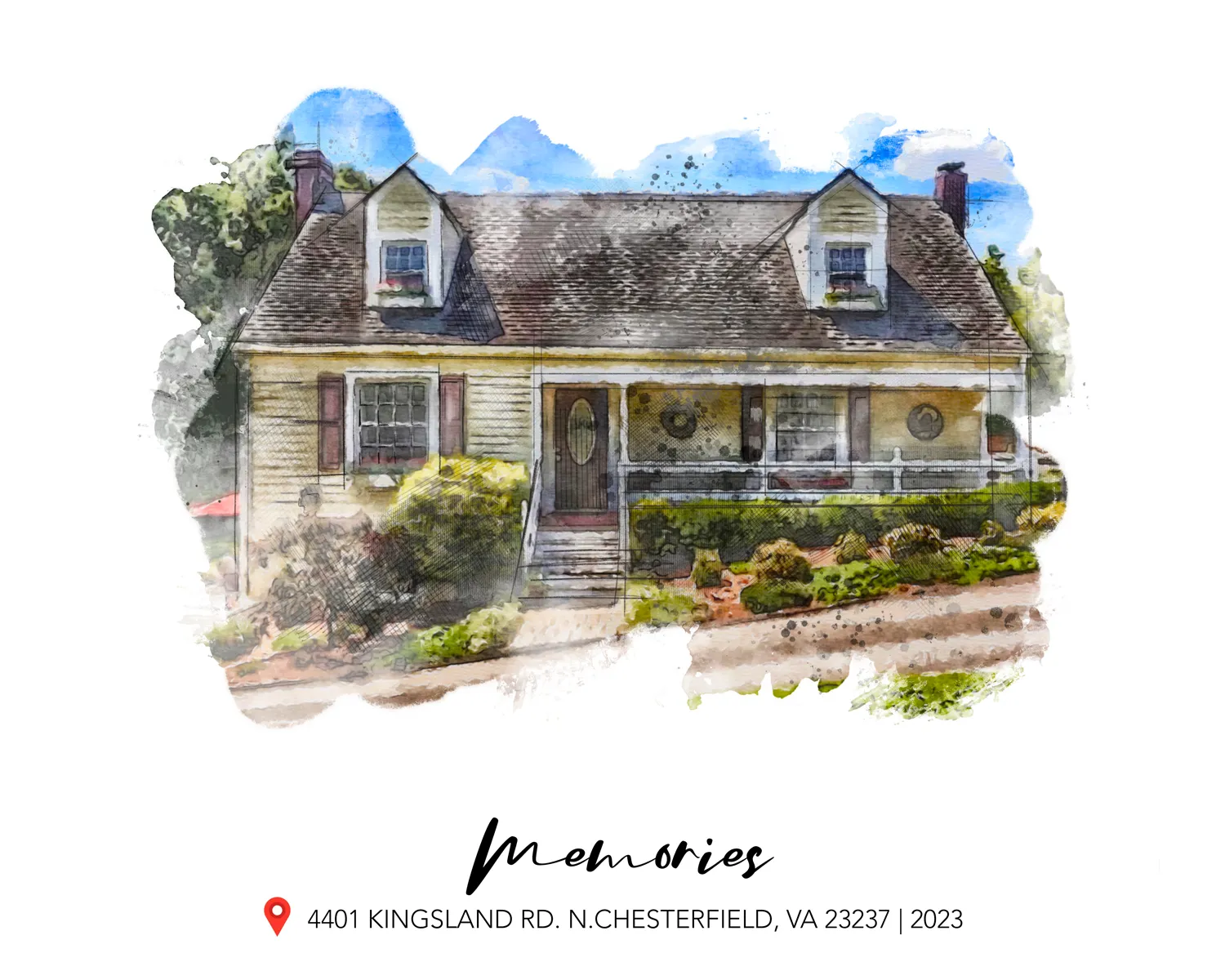 custom home portraits