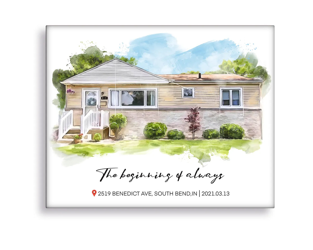 custom house portrait