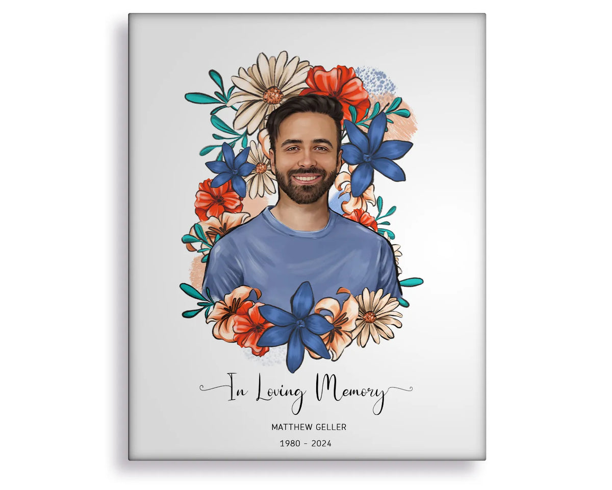 custom floral painting