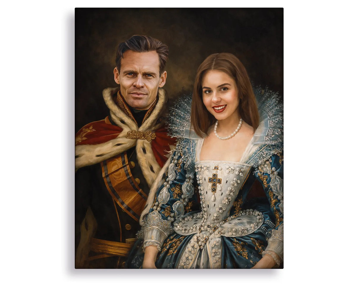 king and queen portrait