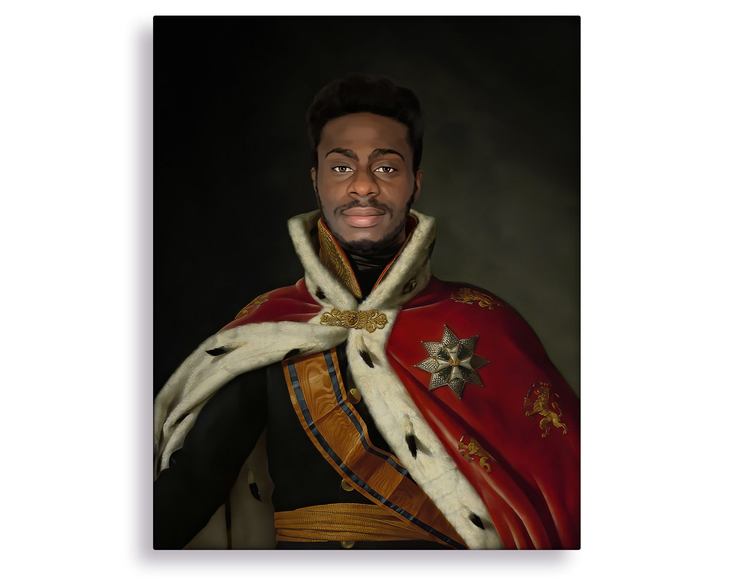 Custom King Portrait Painting - Pixels Photo Art