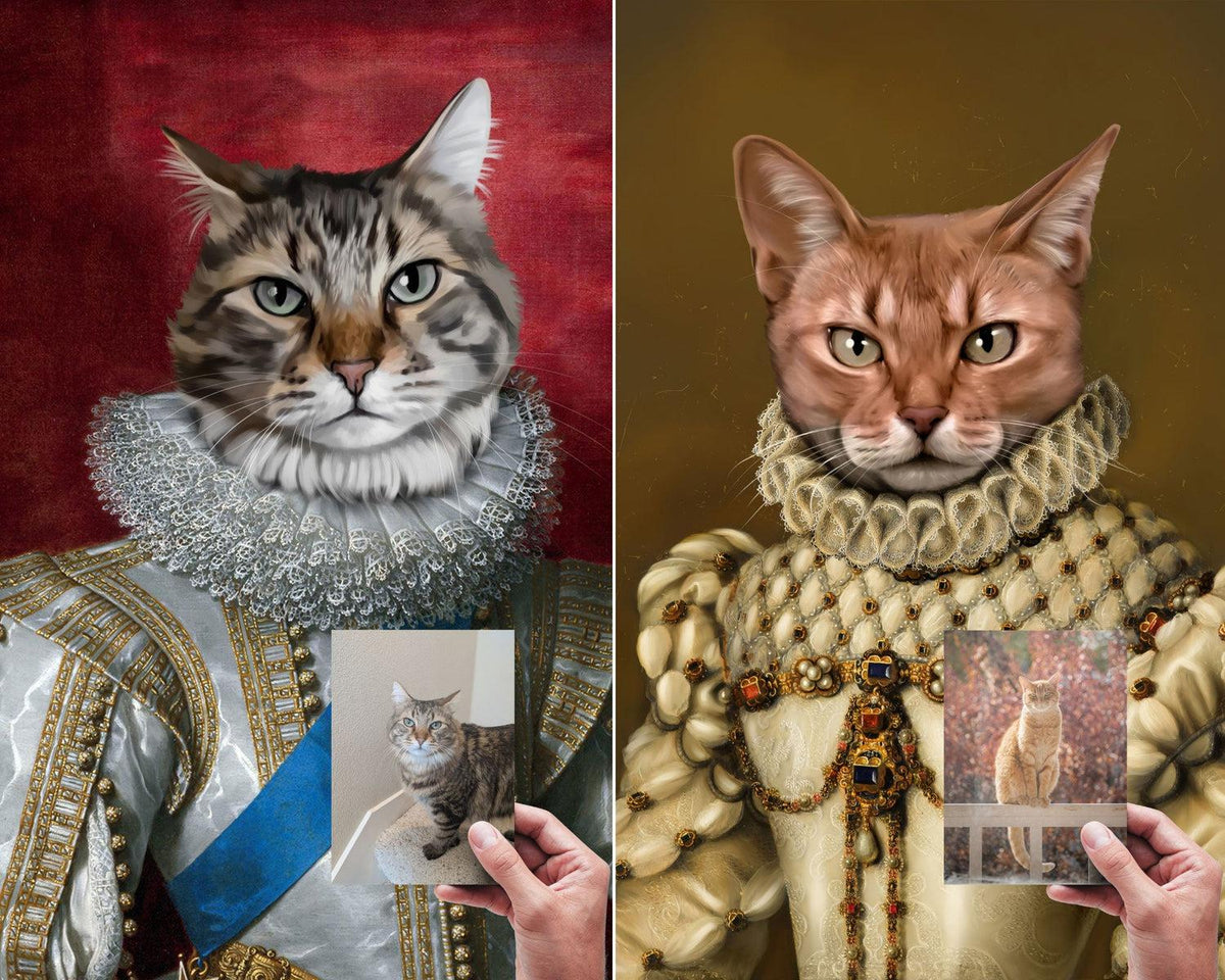 The Historian - Cat Royalty Painting