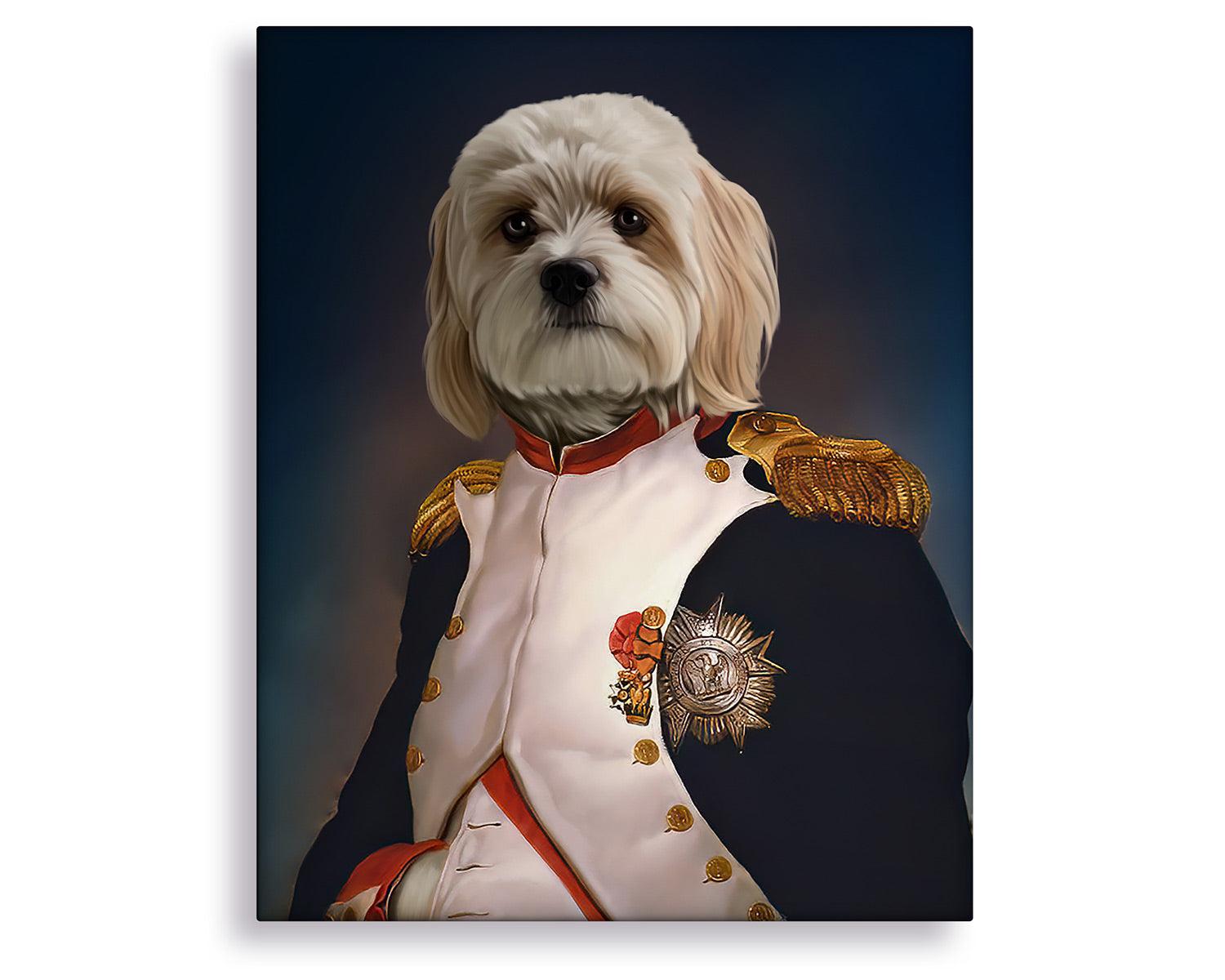 napoleon dog portrait