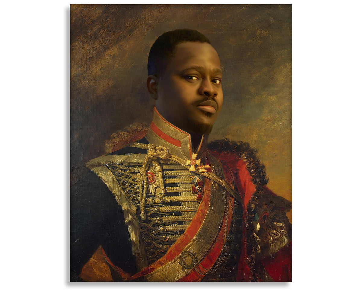 african warrior painting