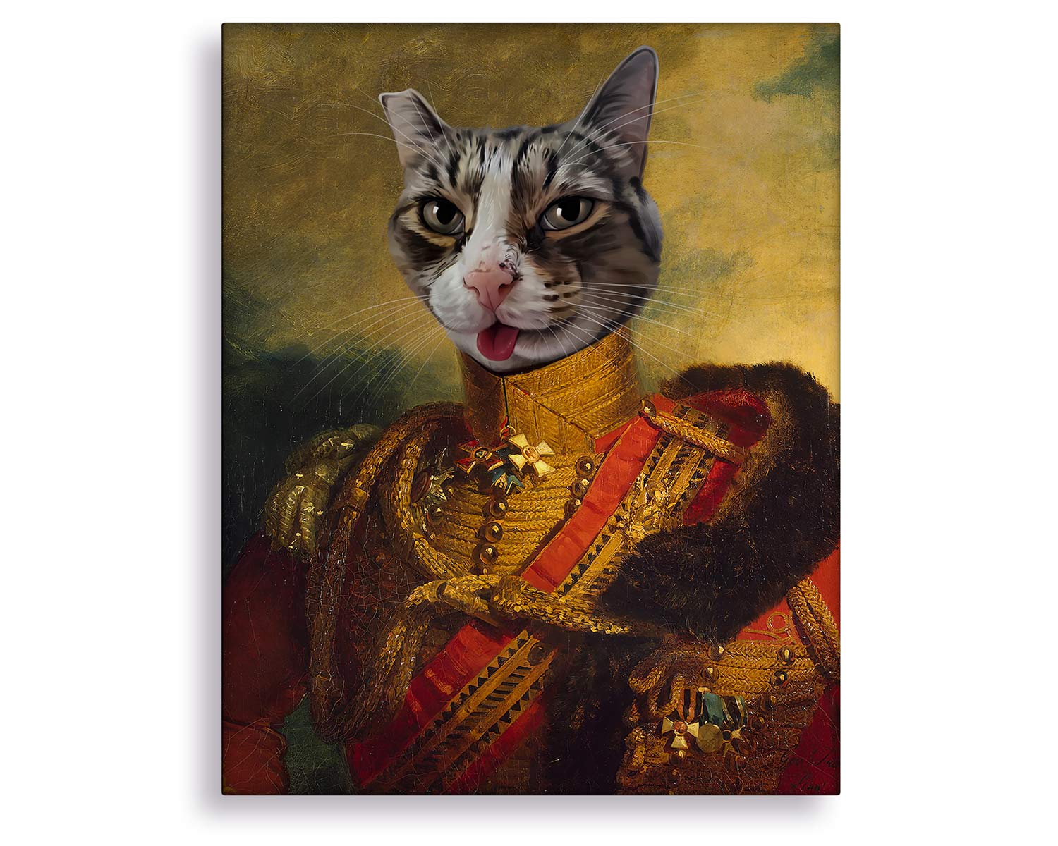 The Colonel - Cat Renaissance Painting | Pixels Photo Art