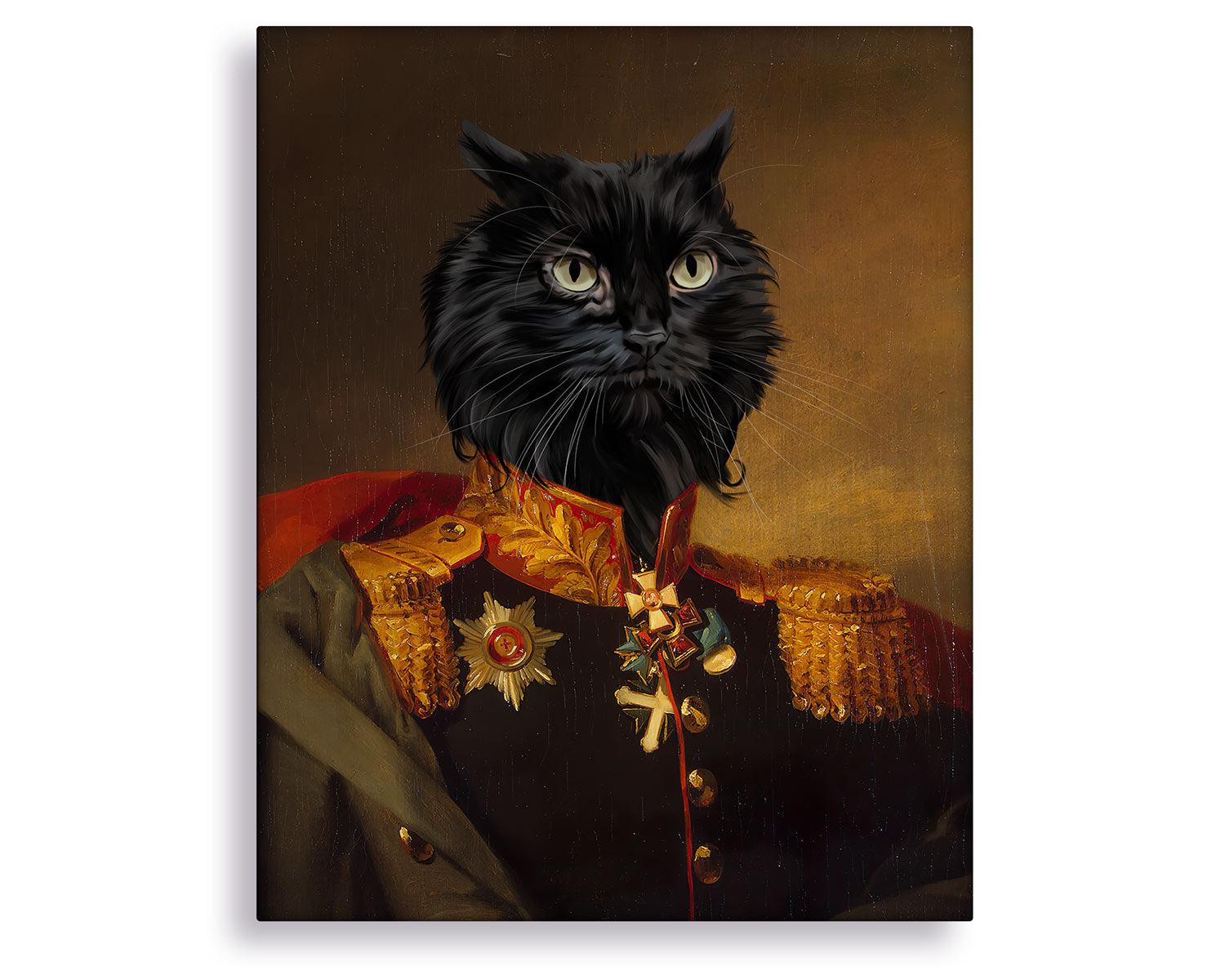 cat royalty painting