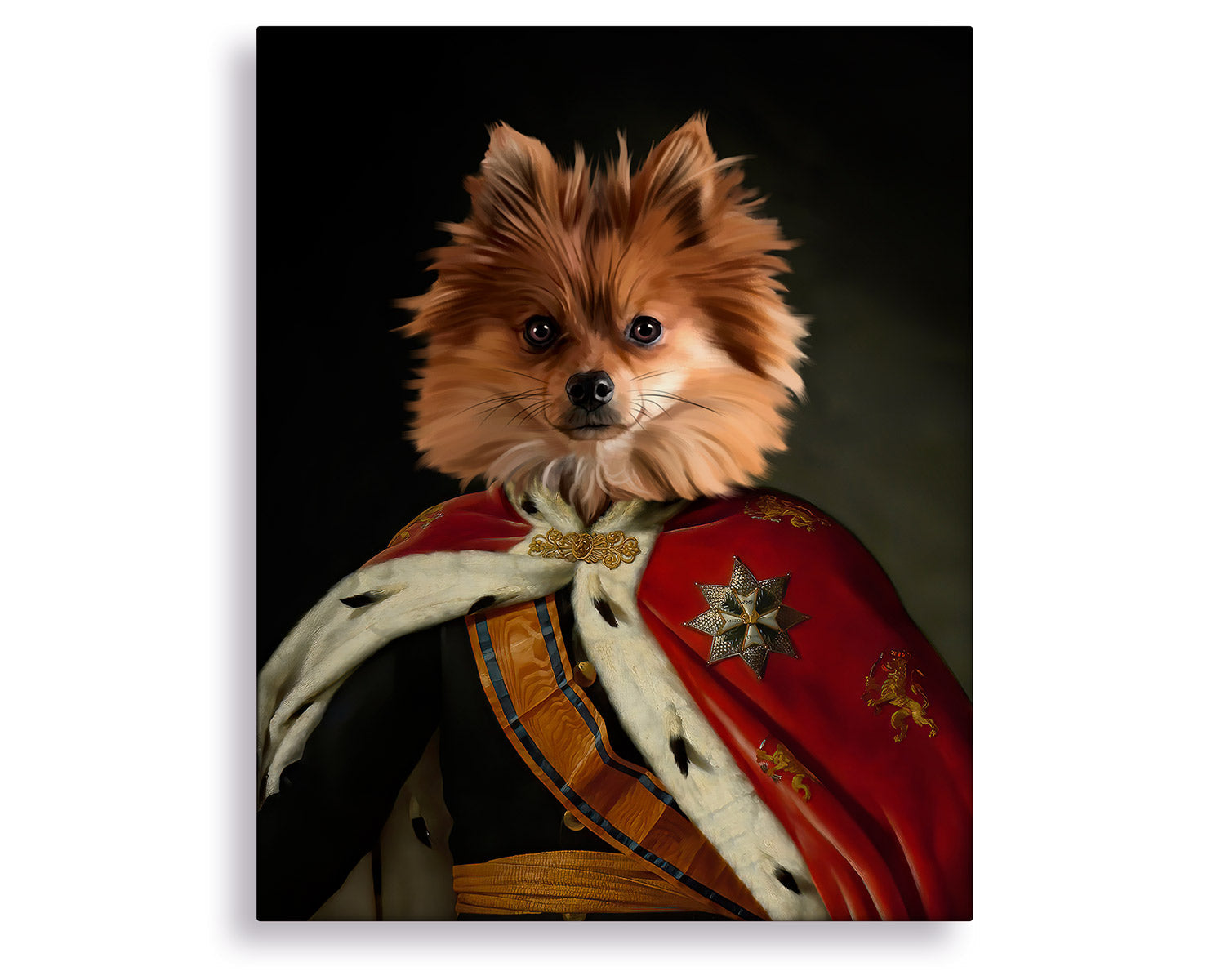 dog king portrait