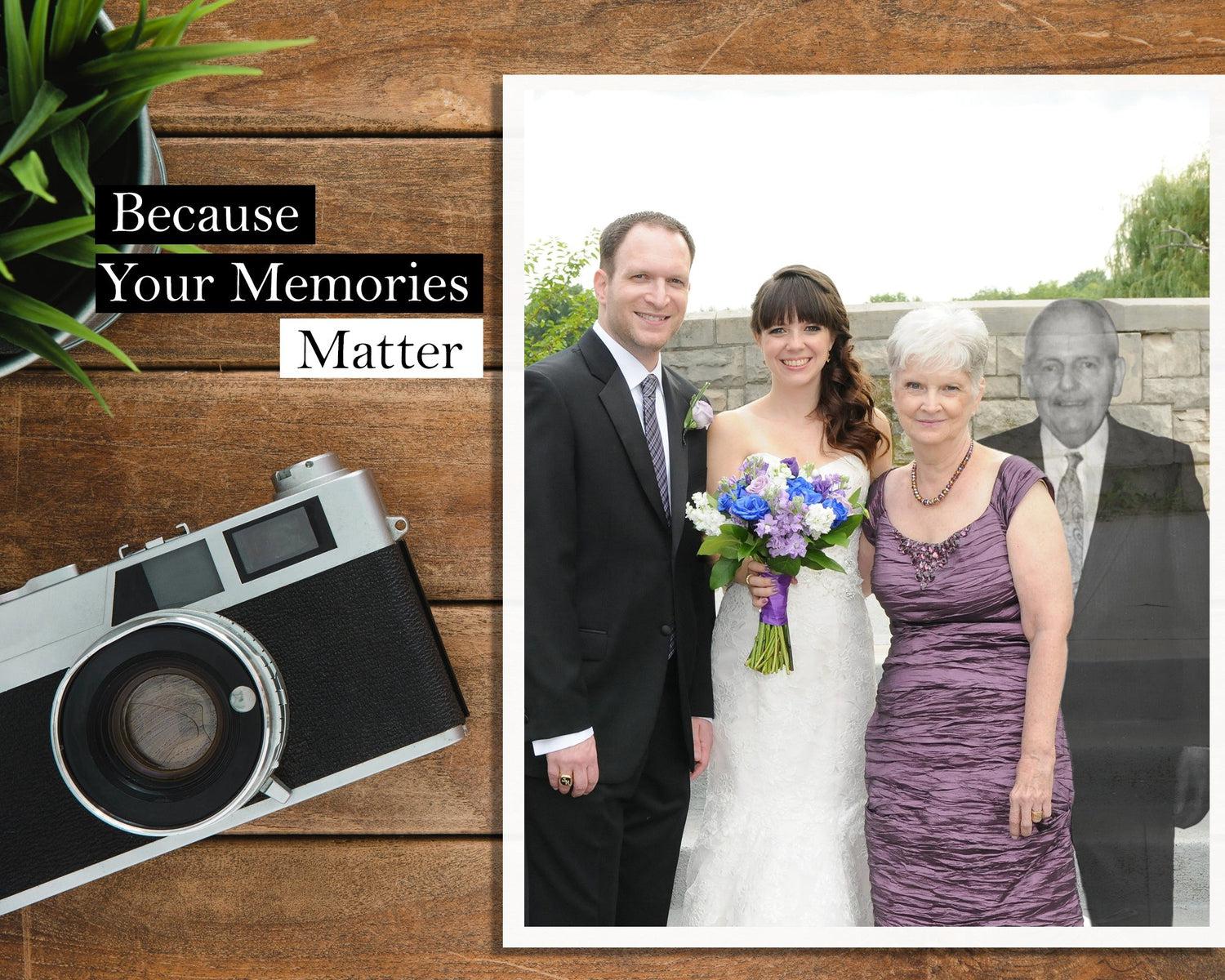 Add Deceased Loved One To Photo - Personalized Gift