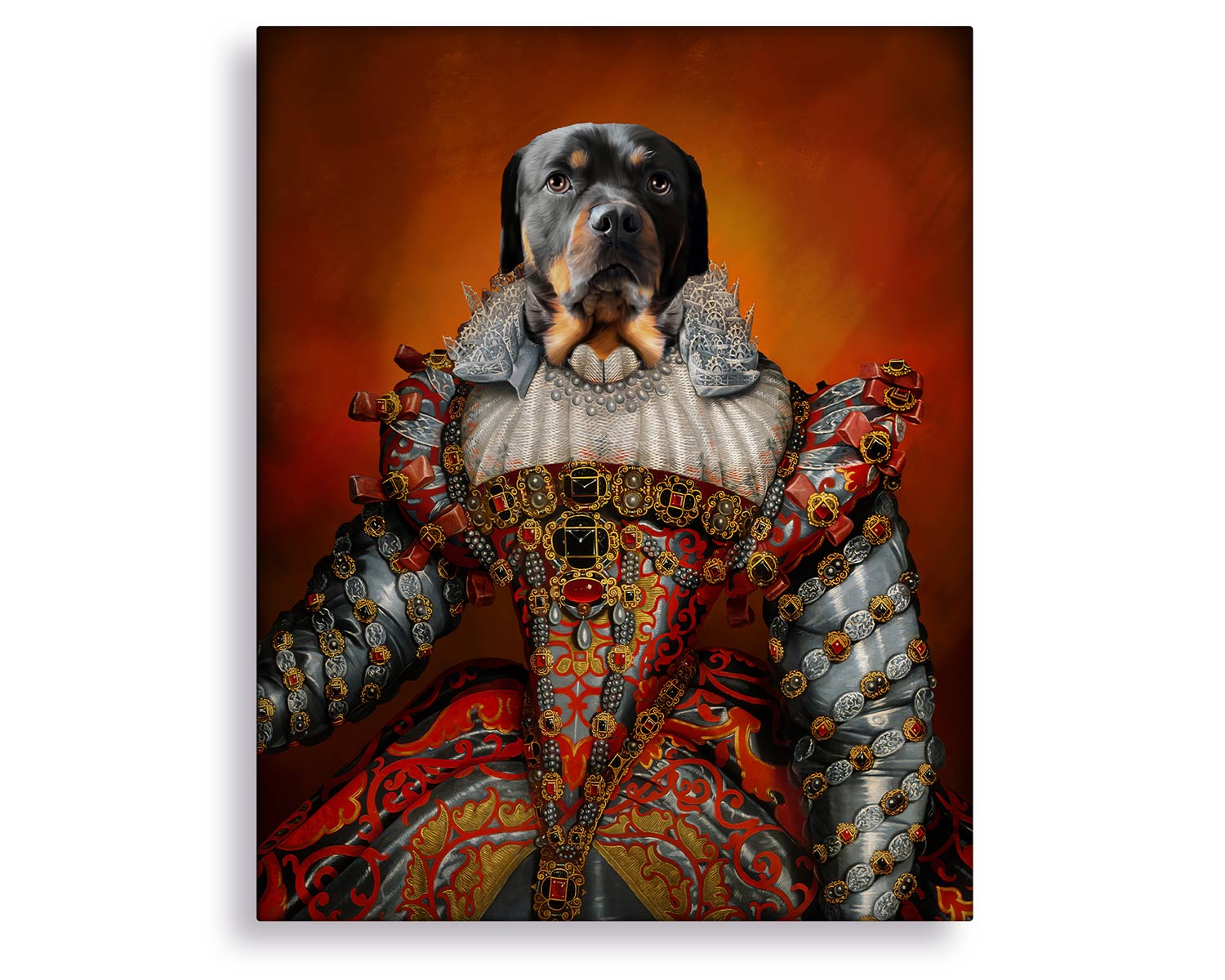 funny dog portrait