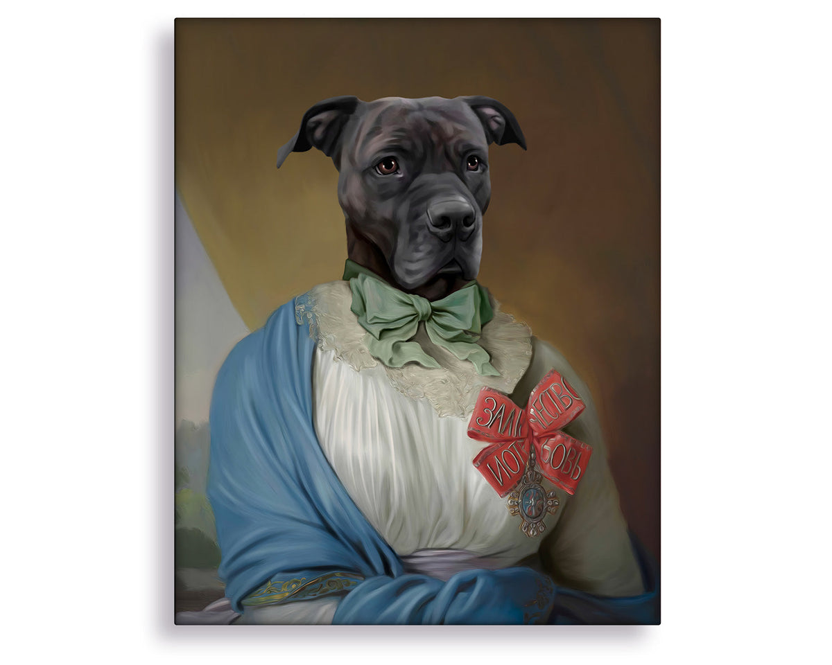 funny pet portrait