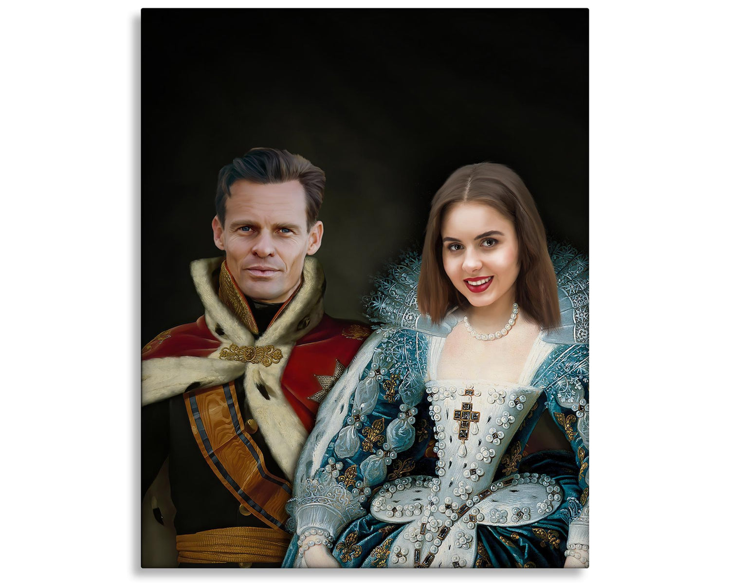 king and queen portrait