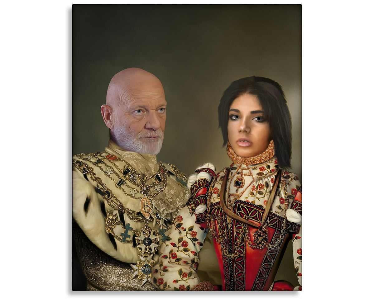 man and woman portrait