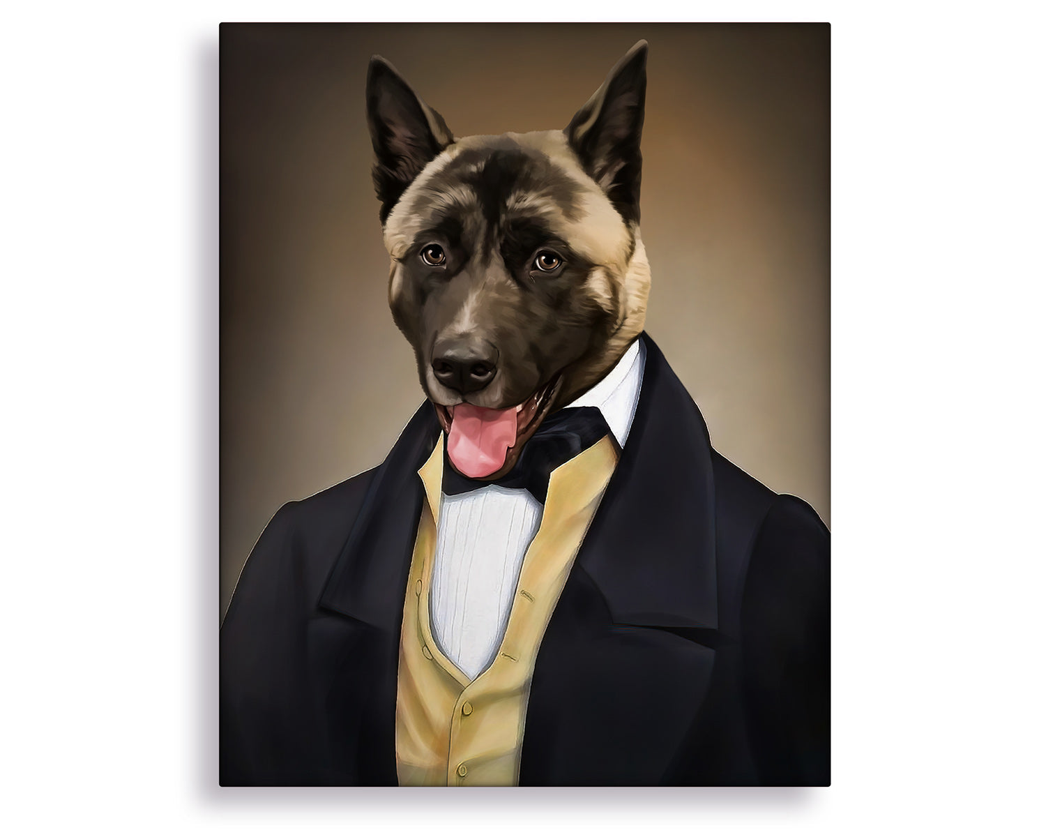 pet in uniform portrait
