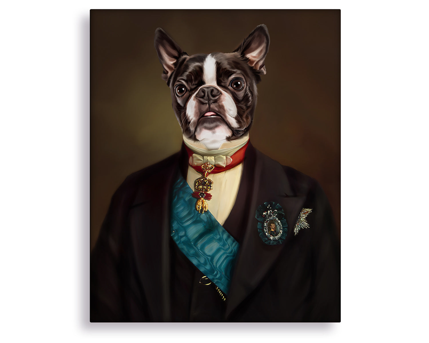 custom pug portrait