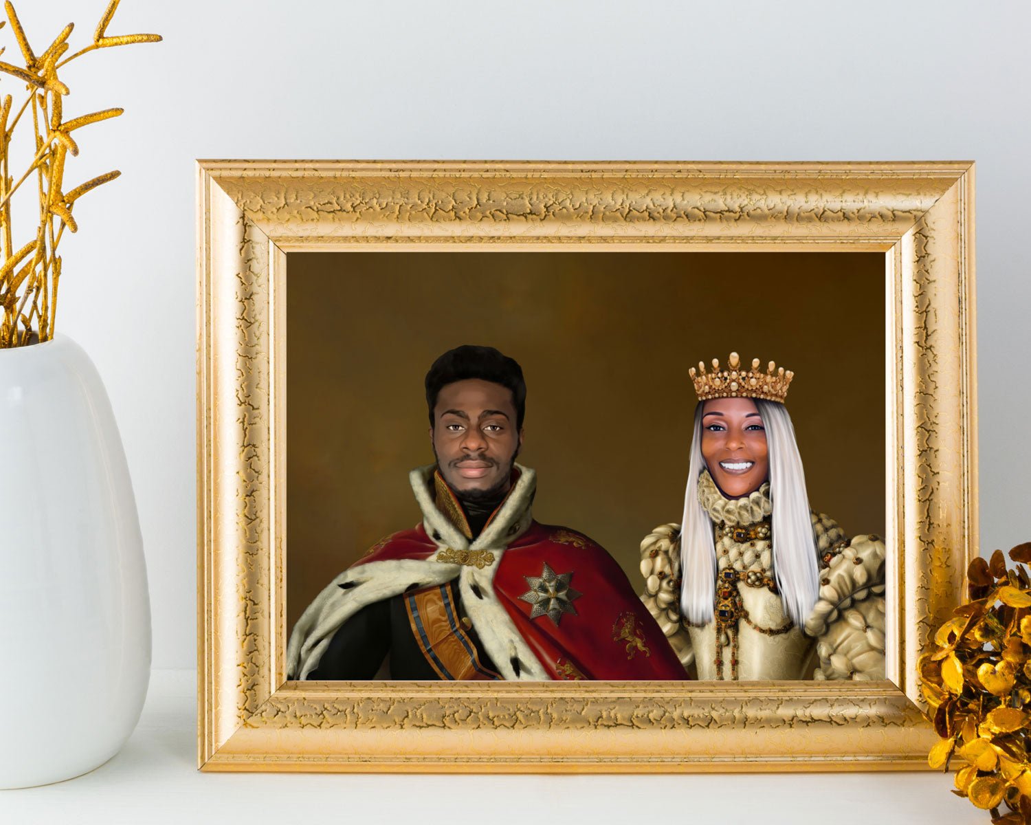 Custom victorian style family portrait