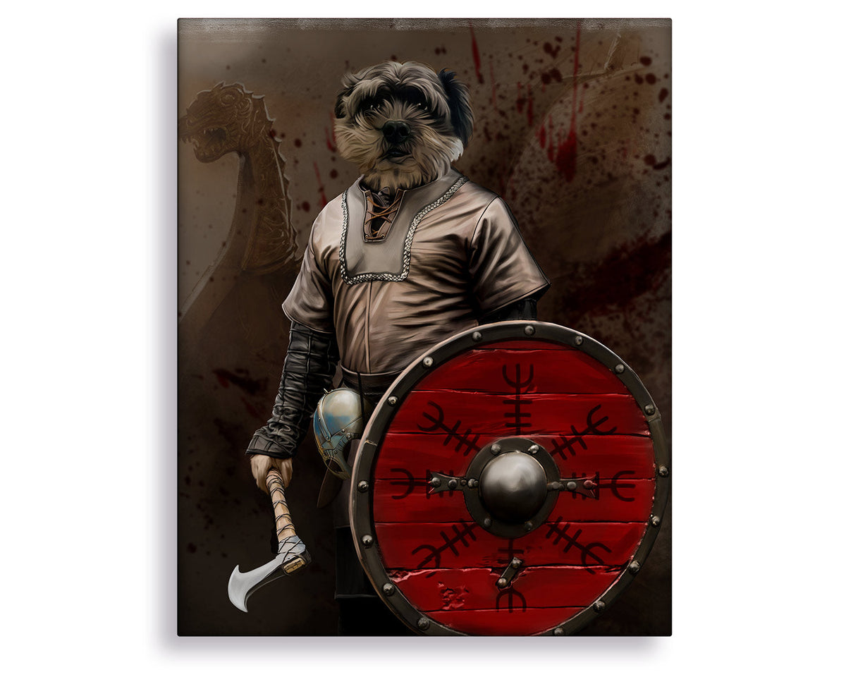 viking pet portrait