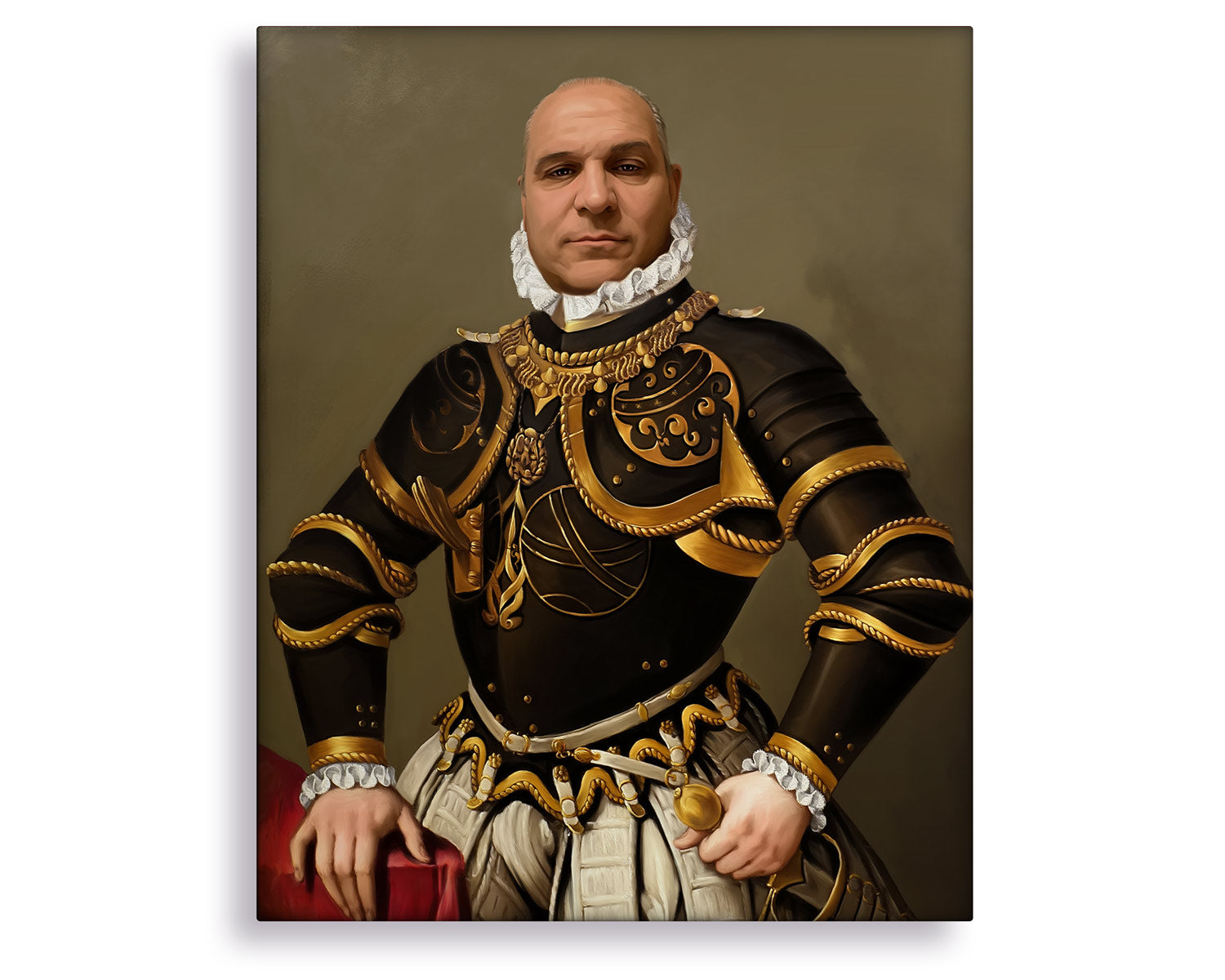 vintage oil portrait