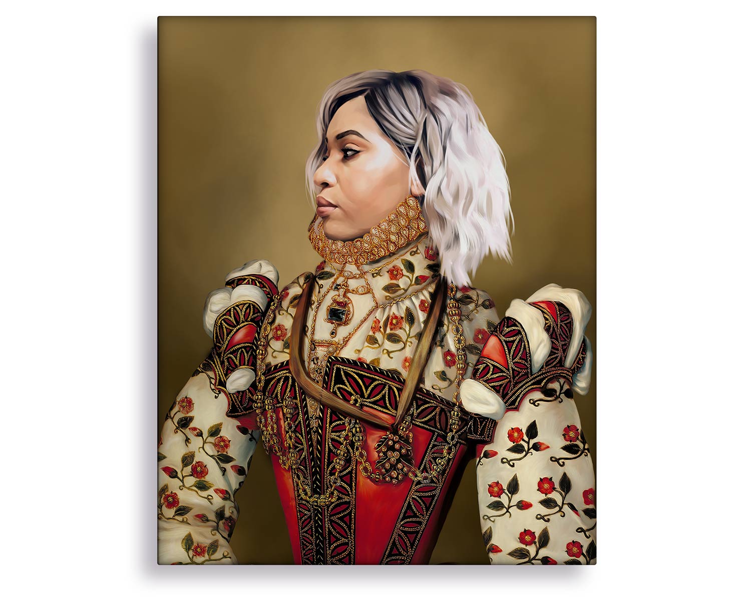 woman portrait painting